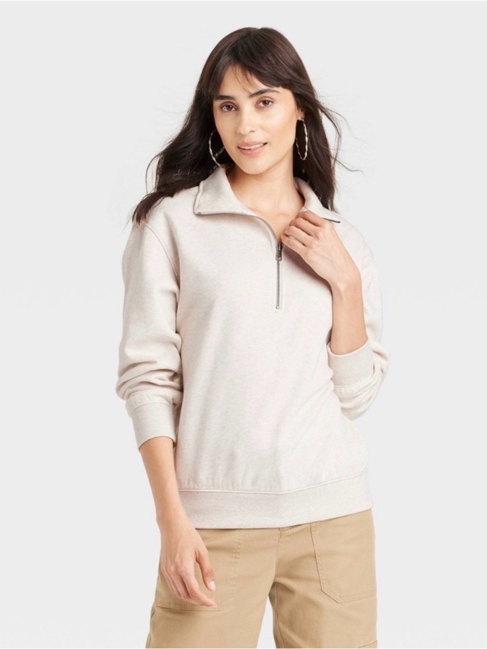Universal Threads Quarter-Zip Pullover Sweatshirt